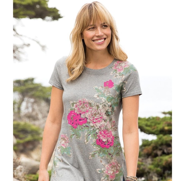 sahalie Tops Sahalie Saturday Market Short Sleeve Tunic Poshmark